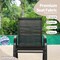 Costway 2 PCS Patio Rocking Chair Heavy-Duty Metal Rocker Outdoor Anti-Slip Black